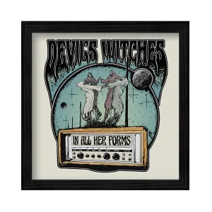 Devil's Witches - In All Her Forms Sand Art Print - Framed