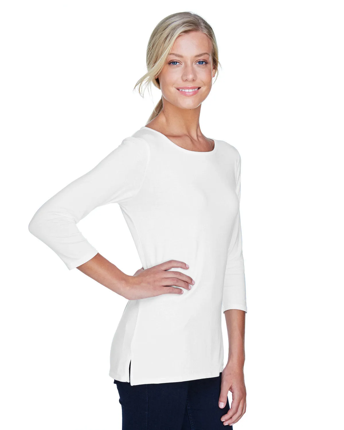 Devon & Jones Ladies' Perfect Fit™ Ballet Bracelet-Length Knit Top