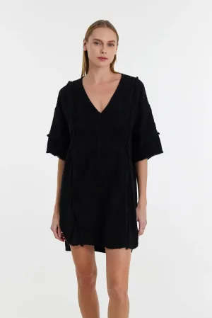 Devotion Twins Domna Short Dress in Black