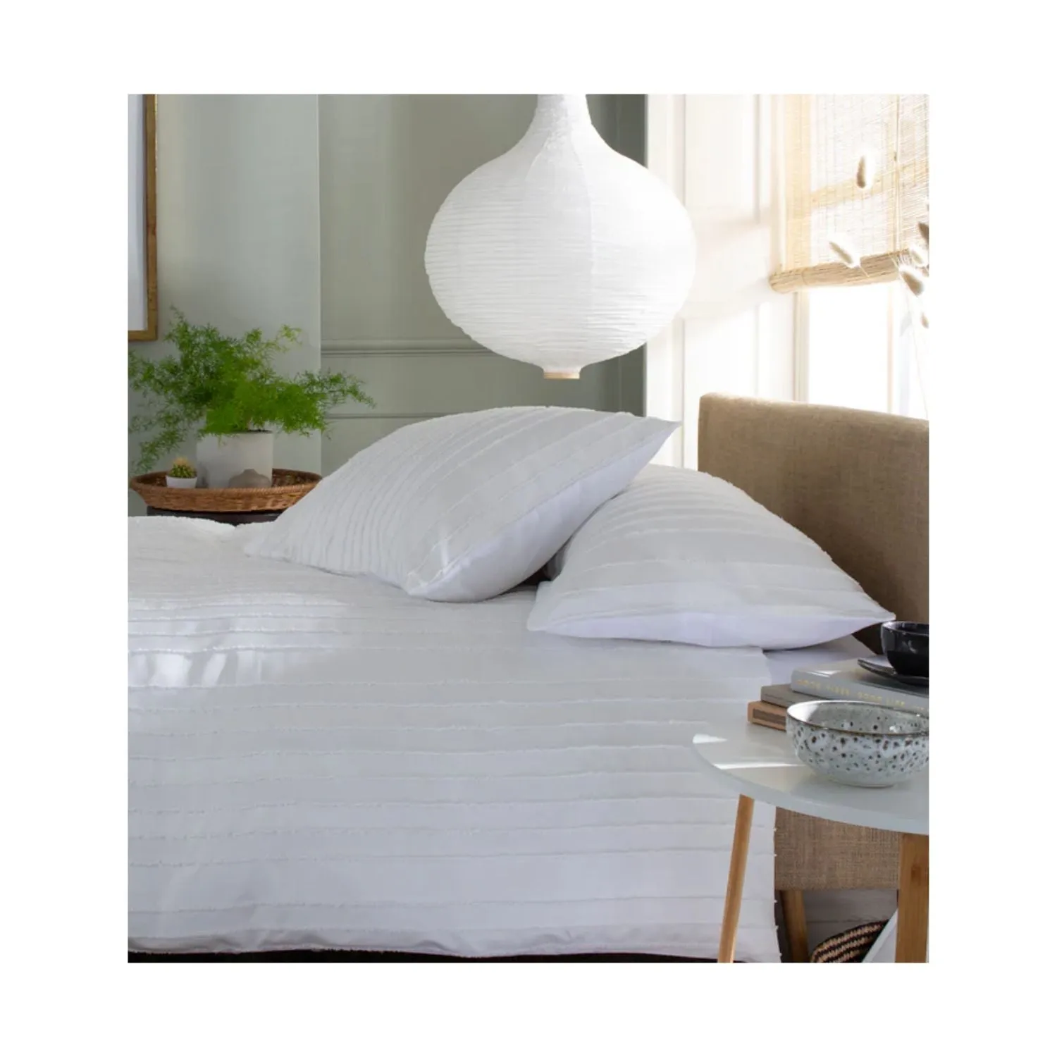 Deyongs King Parallel Textured Easy Care Duvet Bedlinen