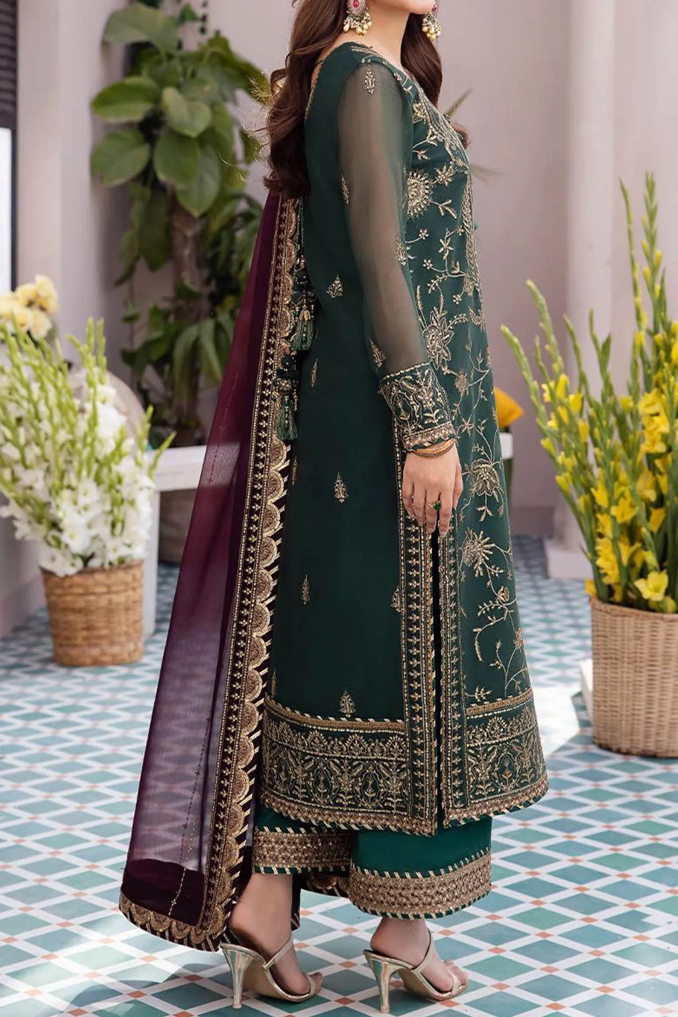 Dhanak Rang By Asim Jofa Unstitched 3 Piece Formals Collection'2024-AJCF-10