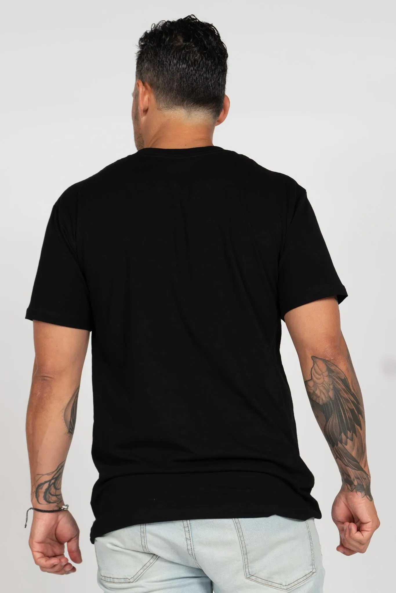 Dhari Legendary Black Cotton Crew Neck Unisex T-Shirt