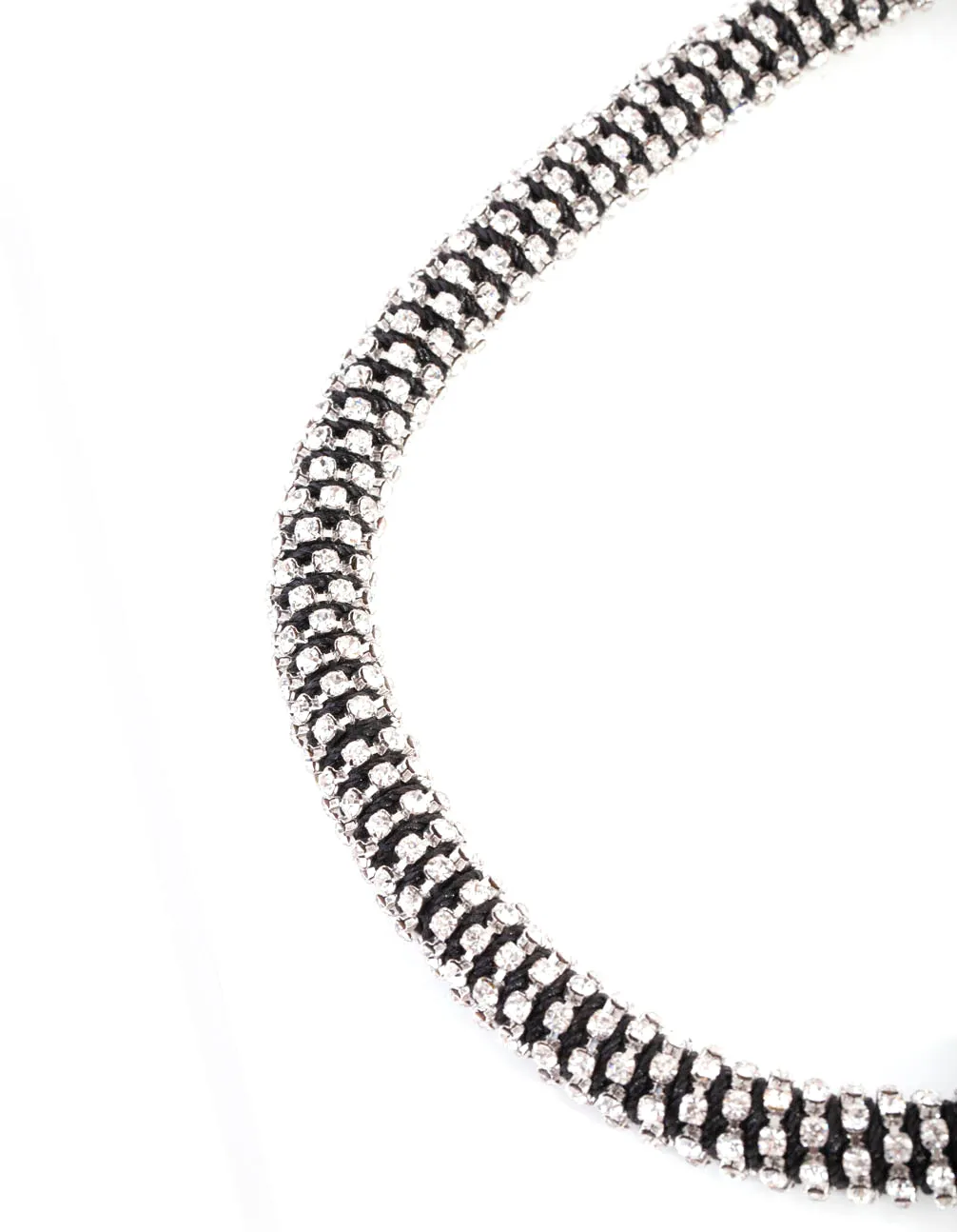 Diamante Tube Necklace