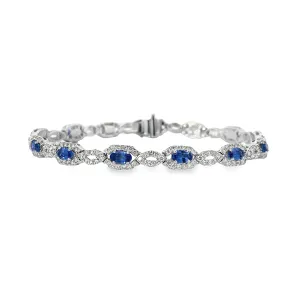 Diamond and Sapphire Vintage Bracelet