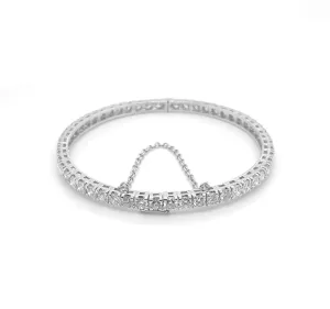 Diamond Bangle White Gold B001