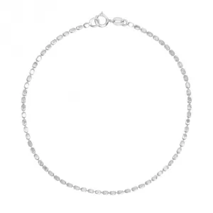 Diamond Cut Chain 9ct White Gold Bracelet GB524