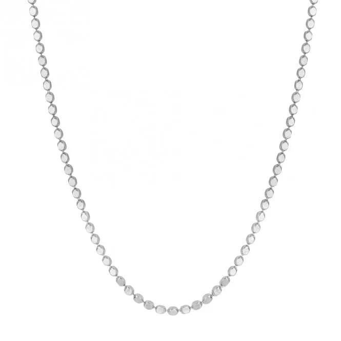 Diamond Cut Chain 9ct White Gold Necklace GN389