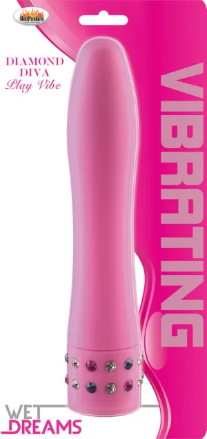 Diamond Diva Play Vibrator Pink