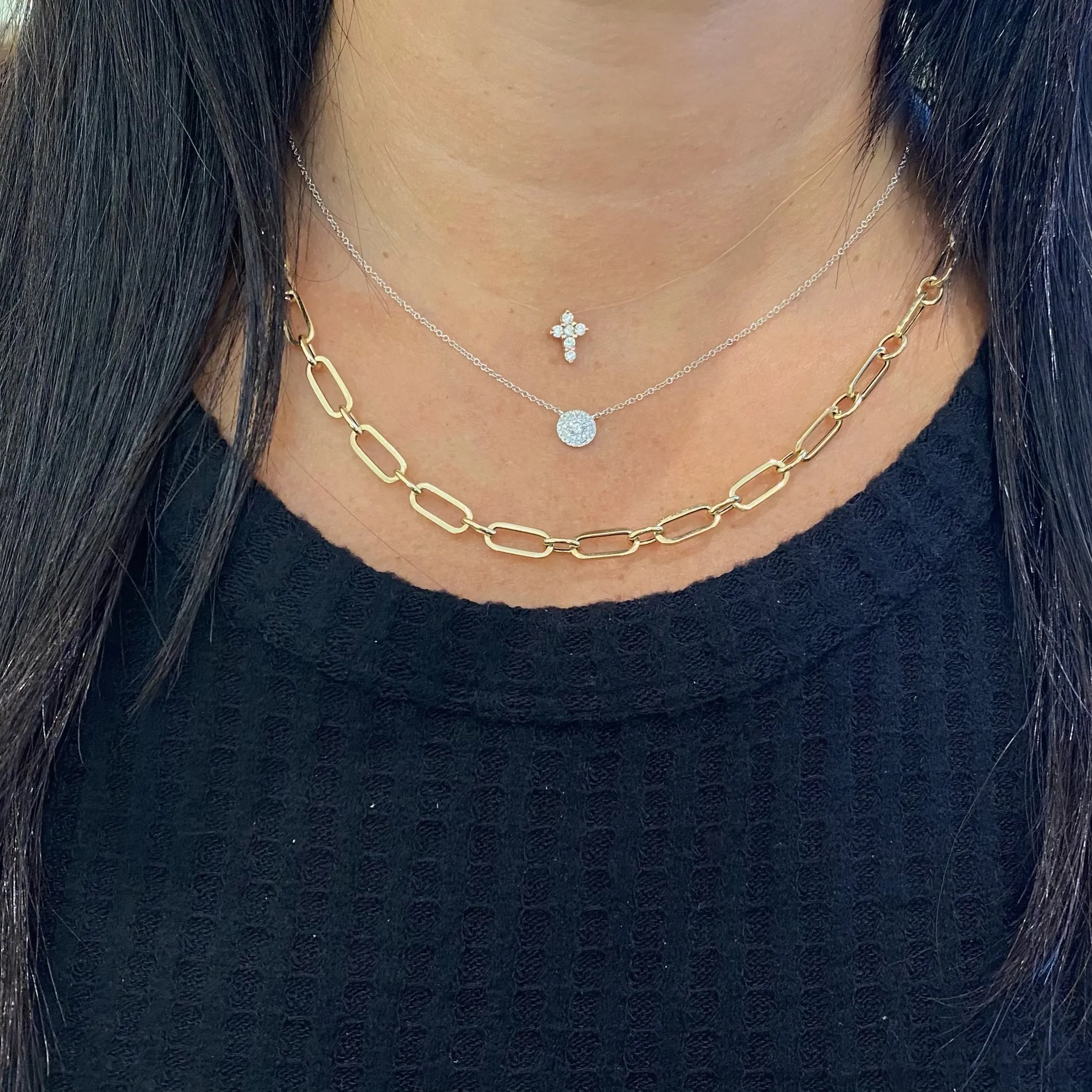 Diamond Double Halo Necklace