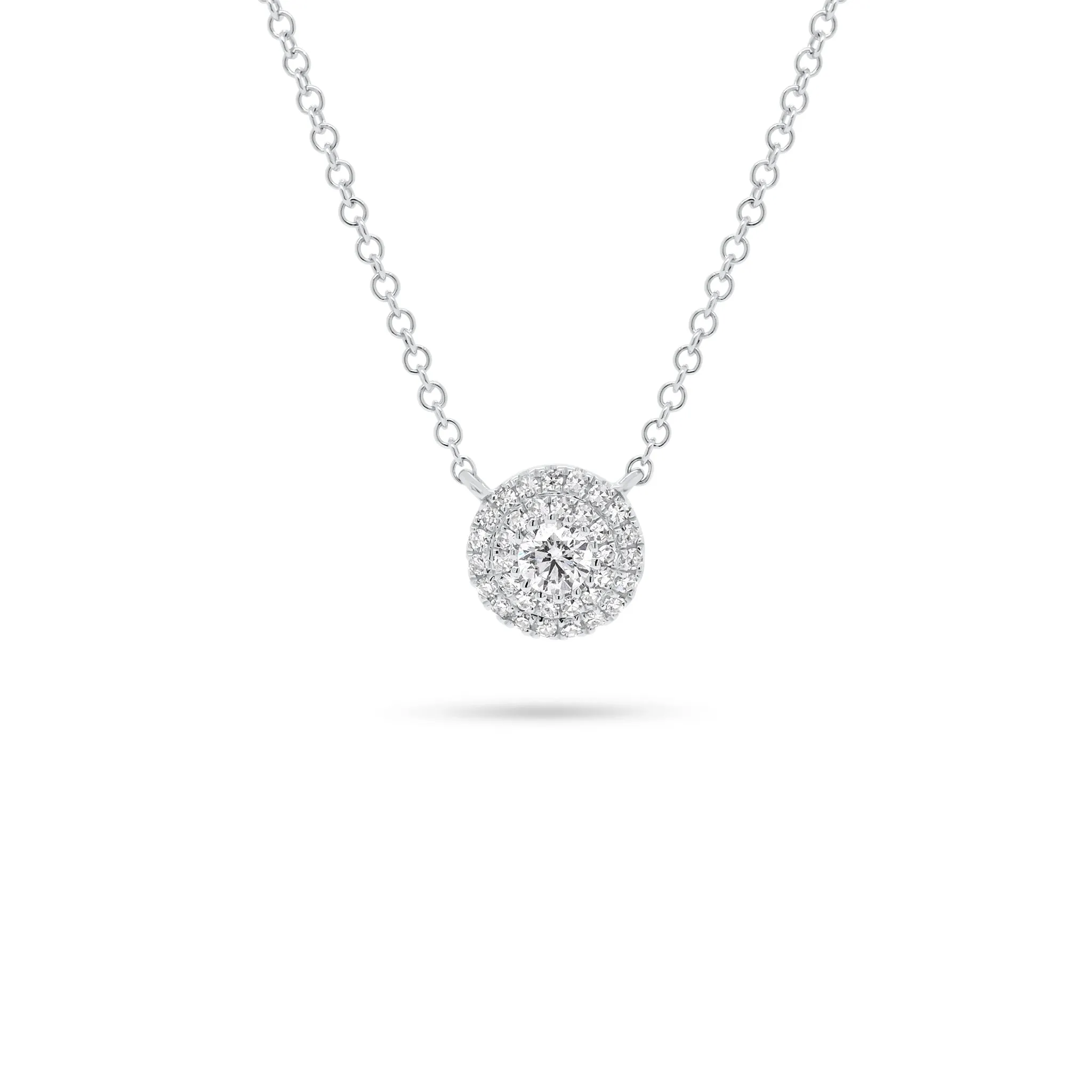 Diamond Double Halo Necklace