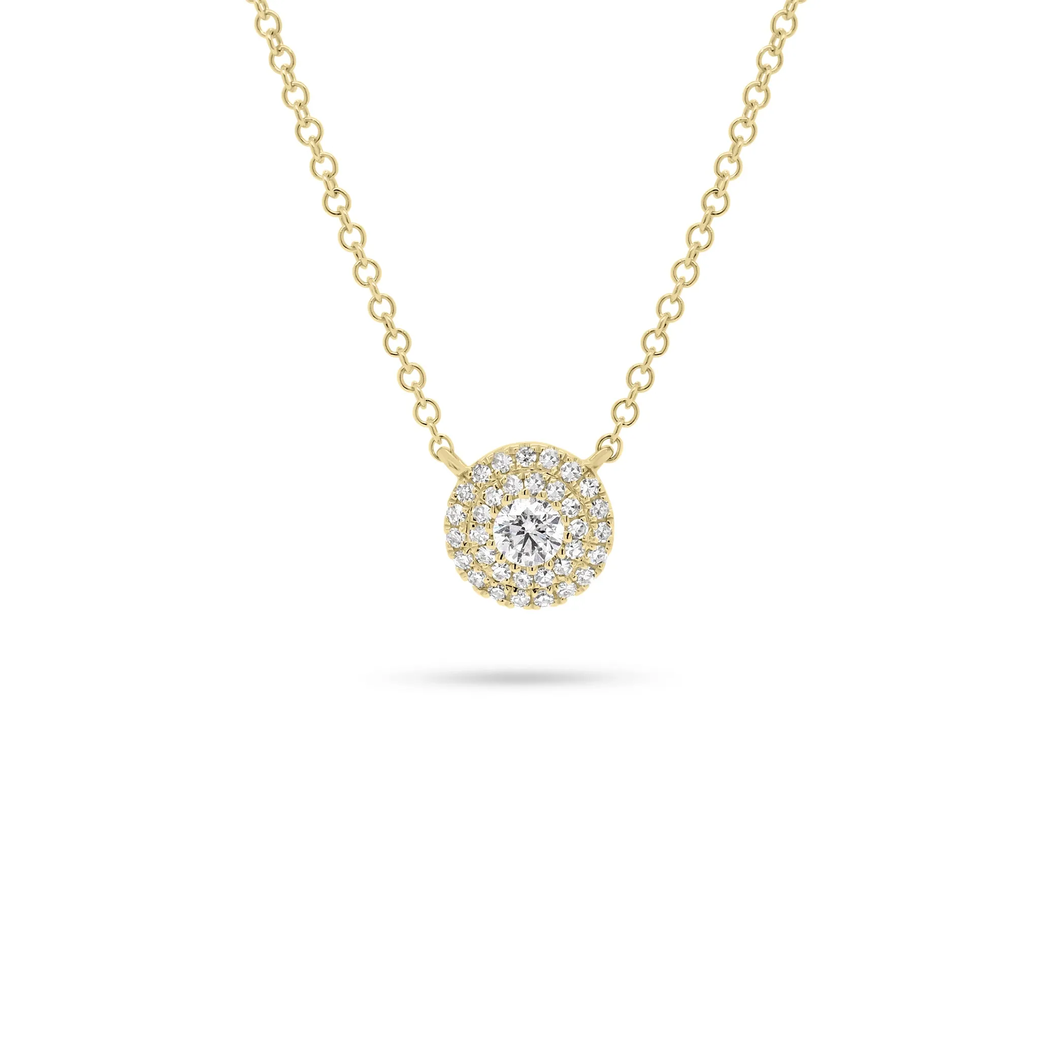 Diamond Double Halo Necklace