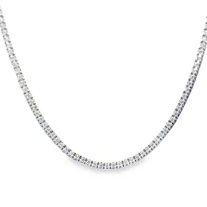 Diamond Eternity Tennis Necklace, 14Kt