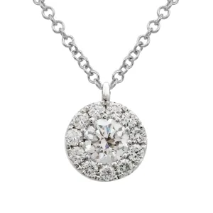 Diamond Halo Pendant