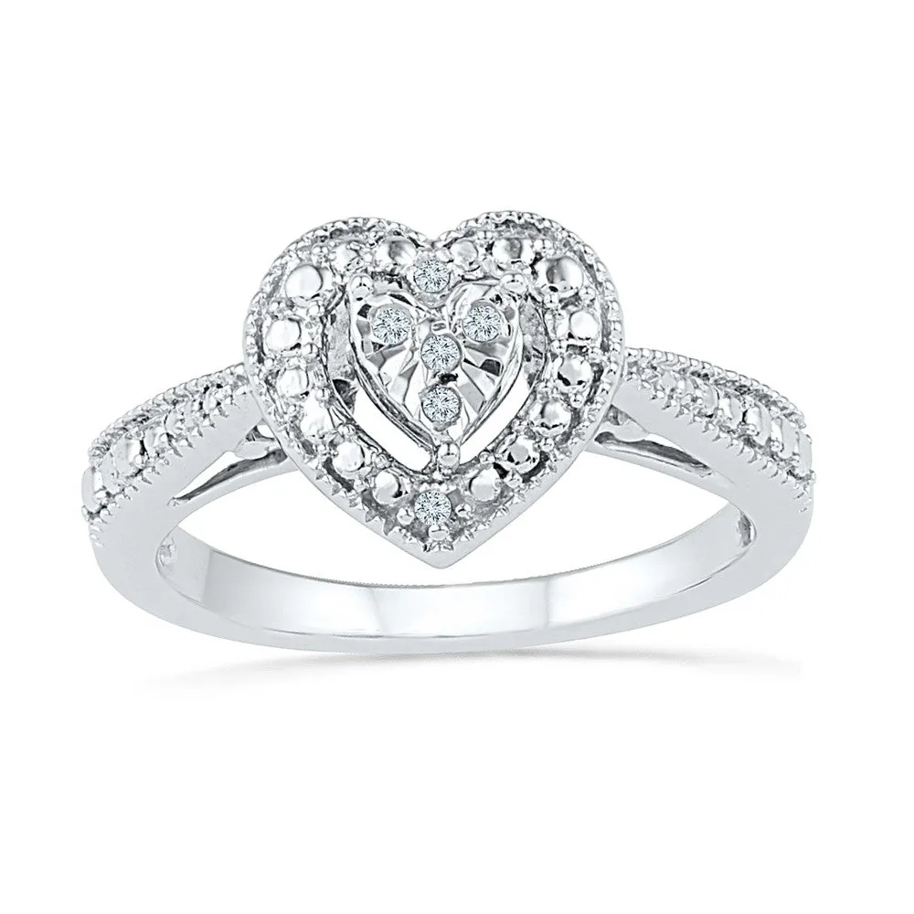 Diamond Heart Ring