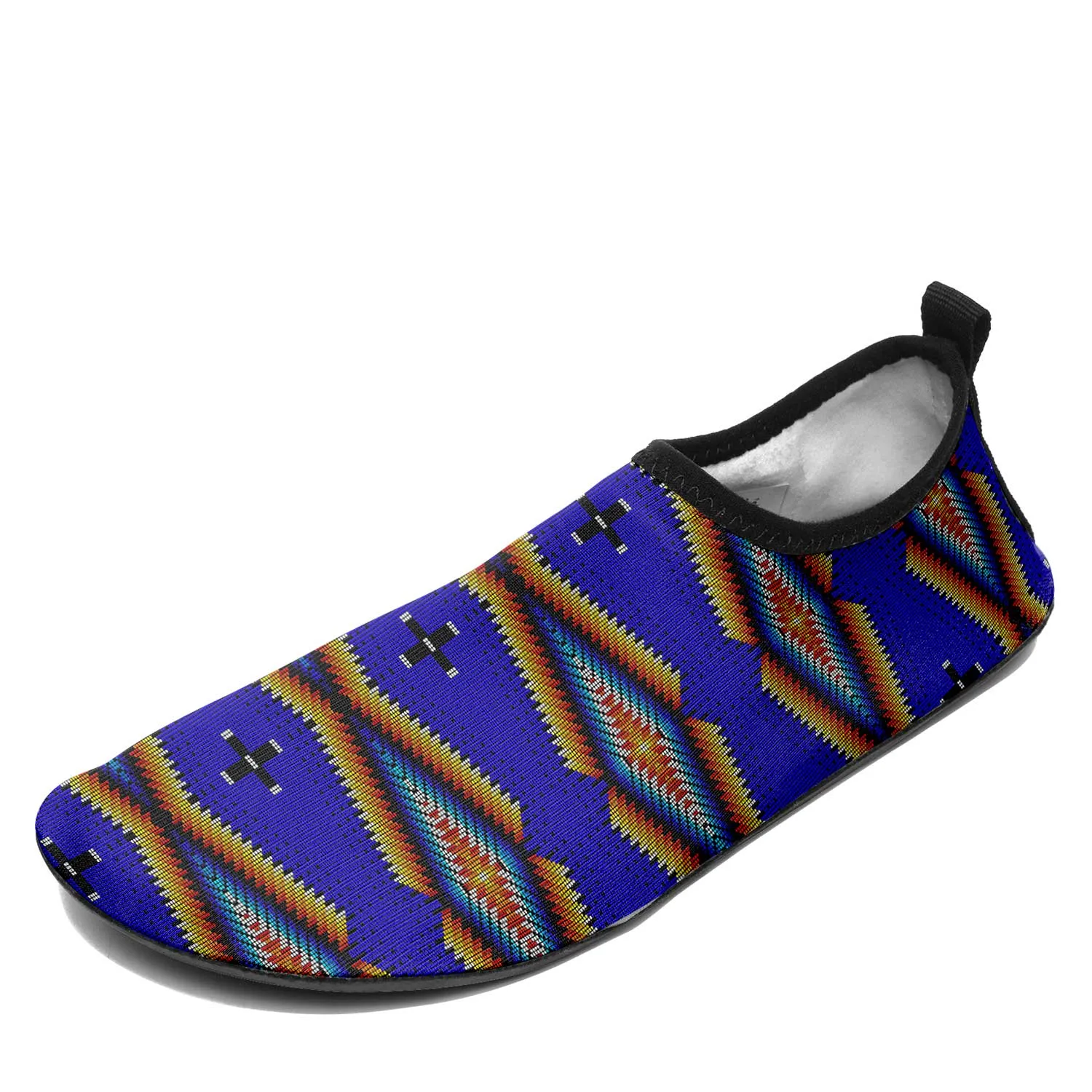 Diamond in the Bluff Blue Kid's Sockamoccs Slip On Shoes