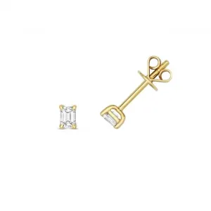 Diamond Jewellery 18ct Gold Diamond Stud Earrings EDQ352