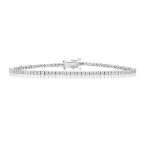 Diamond Jewellery 18ct Gold Tennis Bracelet BDQ701W/GH6