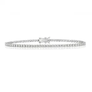 Diamond Jewellery 18ct Gold Tennis Bracelet BDQ703W/FG5