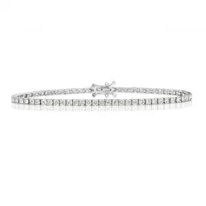 Diamond Jewellery 18ct Gold Tennis Bracelet BDQ712W/FG6