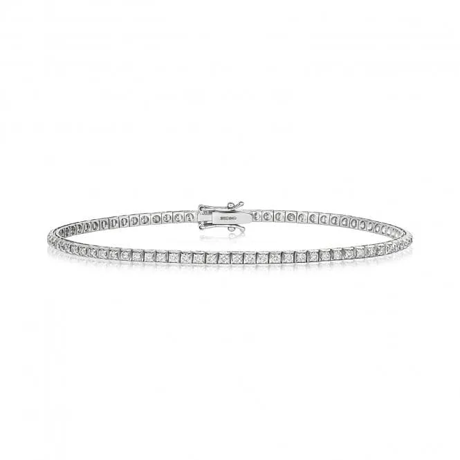 Diamond Jewellery 18ct White Gold Bracelet BDQ183W