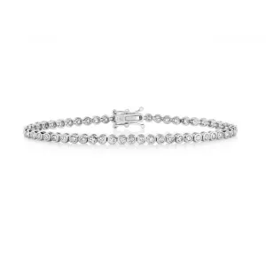 Diamond Jewellery 18K Gold Diamond Tennis Bracelet BDQ725W/FG5