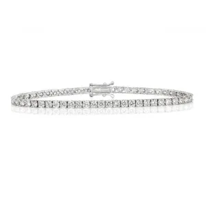 Diamond Jewellery 18K Gold Tennis Bracelet BDQ713W/GH6