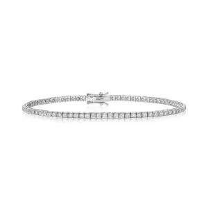 Diamond Jewellery 18K White Gold Diamond Bracelet BDQ184W