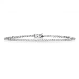 Diamond Jewellery 9ct White Gold Diamond Bracelet BD025W