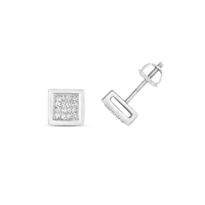 Diamond Jewellery 9ct White Gold Diamond Studs ED123W