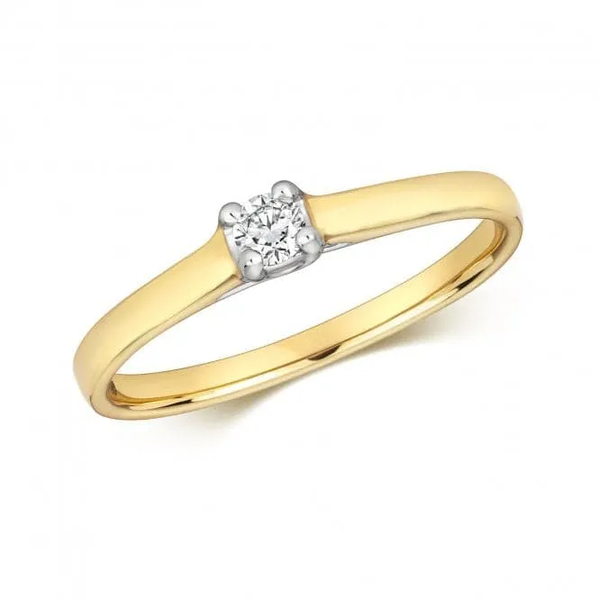 Diamond Jewellery 9k Gold Diamond Crossover Rings RD604