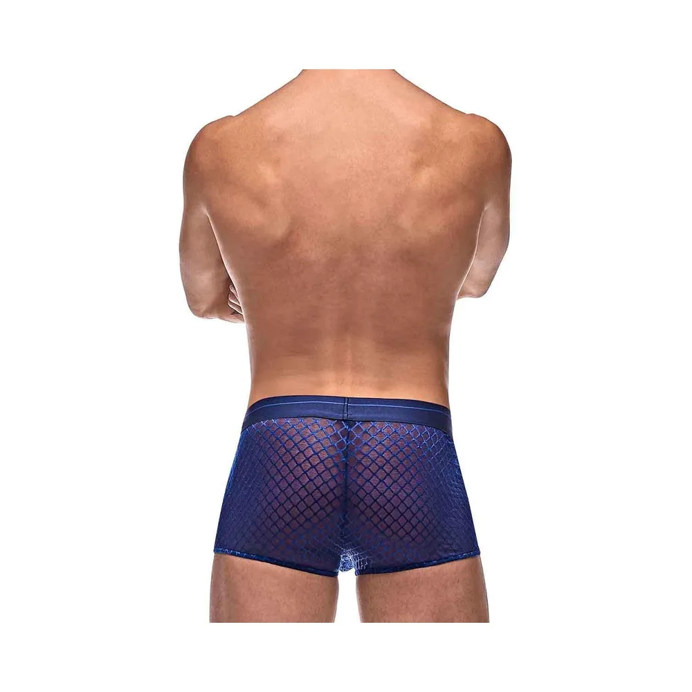 Diamond Mesh Mini Short Blue LG