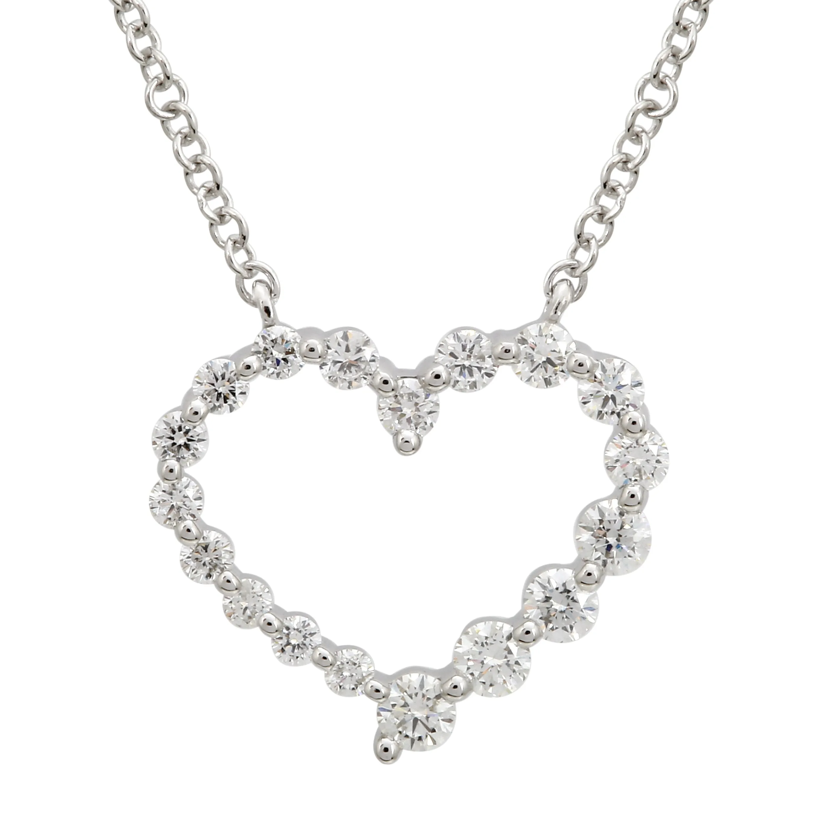 Diamond Open Heart Pendant