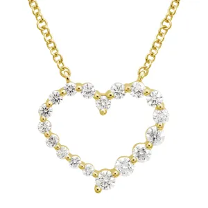 Diamond Open Heart Pendant