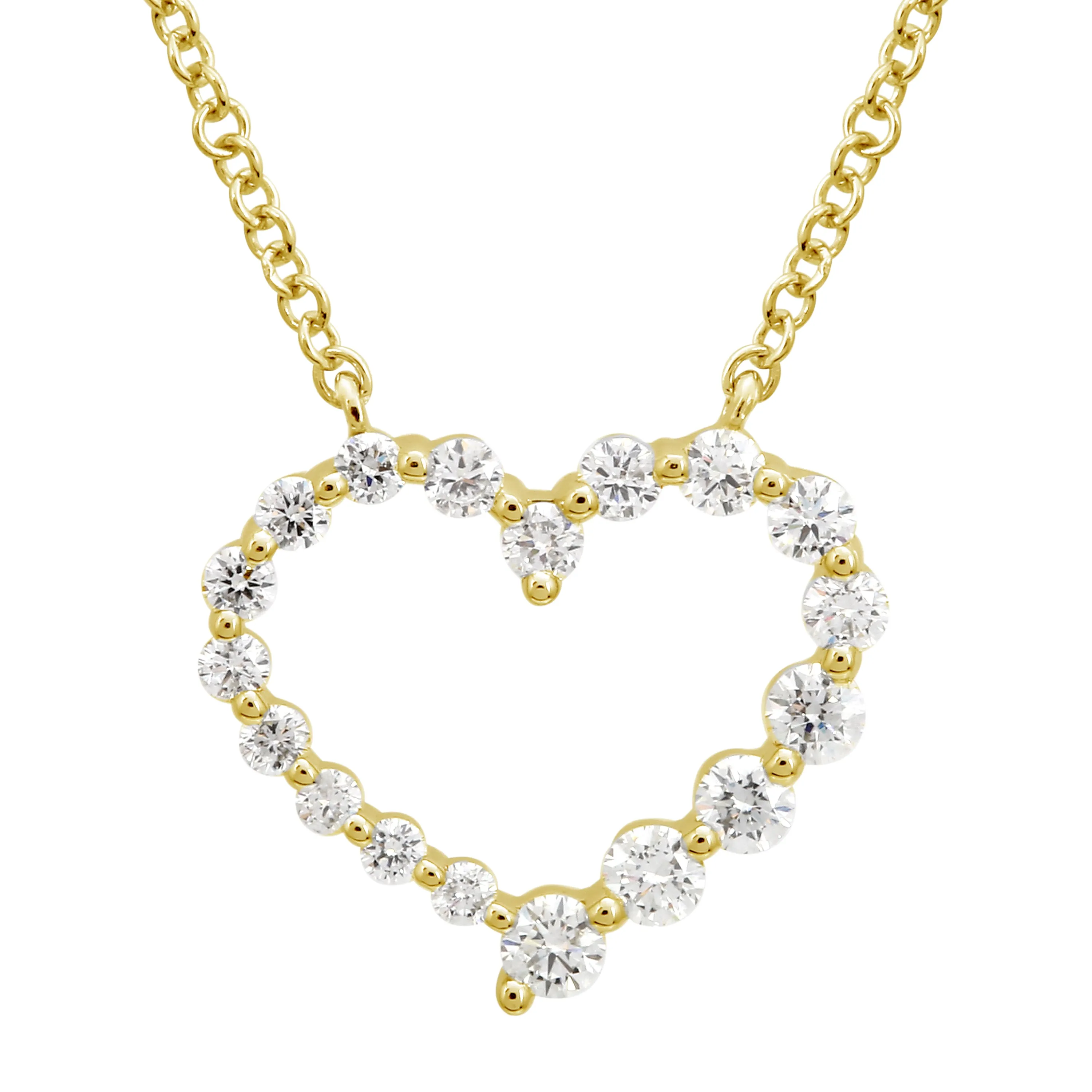 Diamond Open Heart Pendant