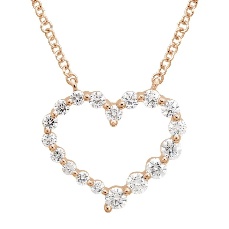 Diamond Open Heart Pendant