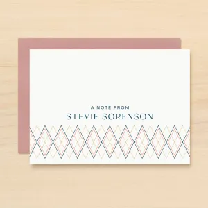 Diamond Personalized Stationery