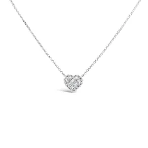 Diamond Tiny Heart Necklace