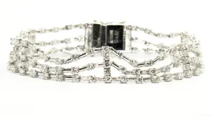 DIAMOND- TRIPLE 3 ROW BRACELET AD NO.1252