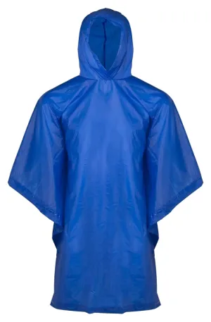 Diamondback PNC-01-L Poncho, One-Size, PVC, Blue, Hooded Collar :EA: QUANTITY: 1