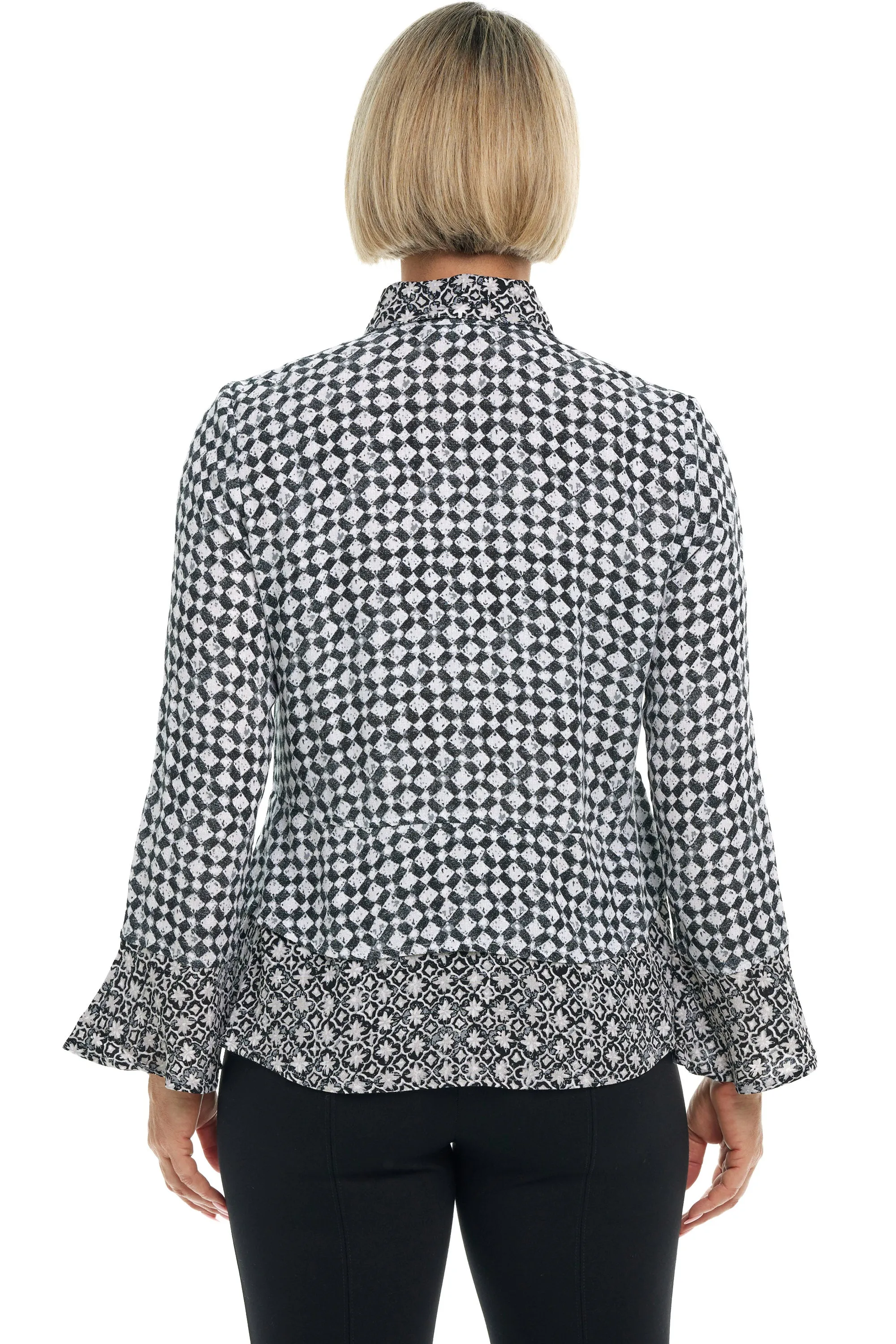 Diamonds Flounce Blouse