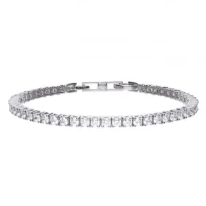 Diamonfire Silver White Cubic Zirconia Tennis Bracelet B5091