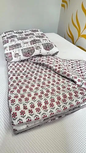 Diana Creations Hawamahal Printed Double Bed AC Quilts – Jaipuri Rajai for All Seasons | Lightweight & Stylish Bedding for Comfort