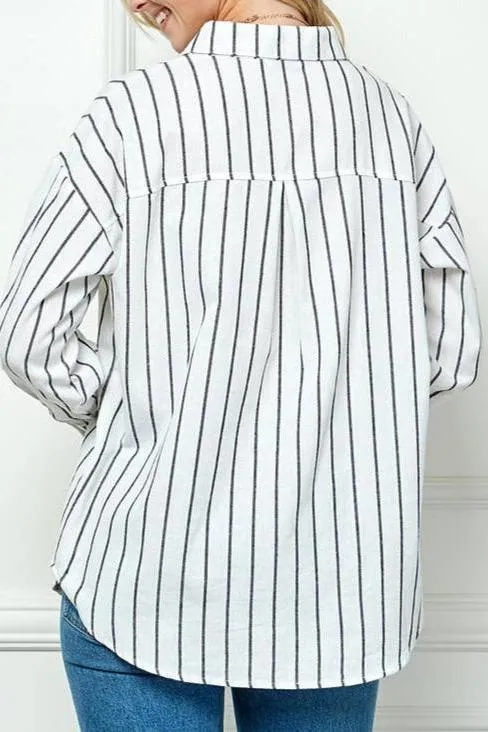 Diana Striped Linen shirt