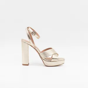 Diane Sandal in Gold Leather