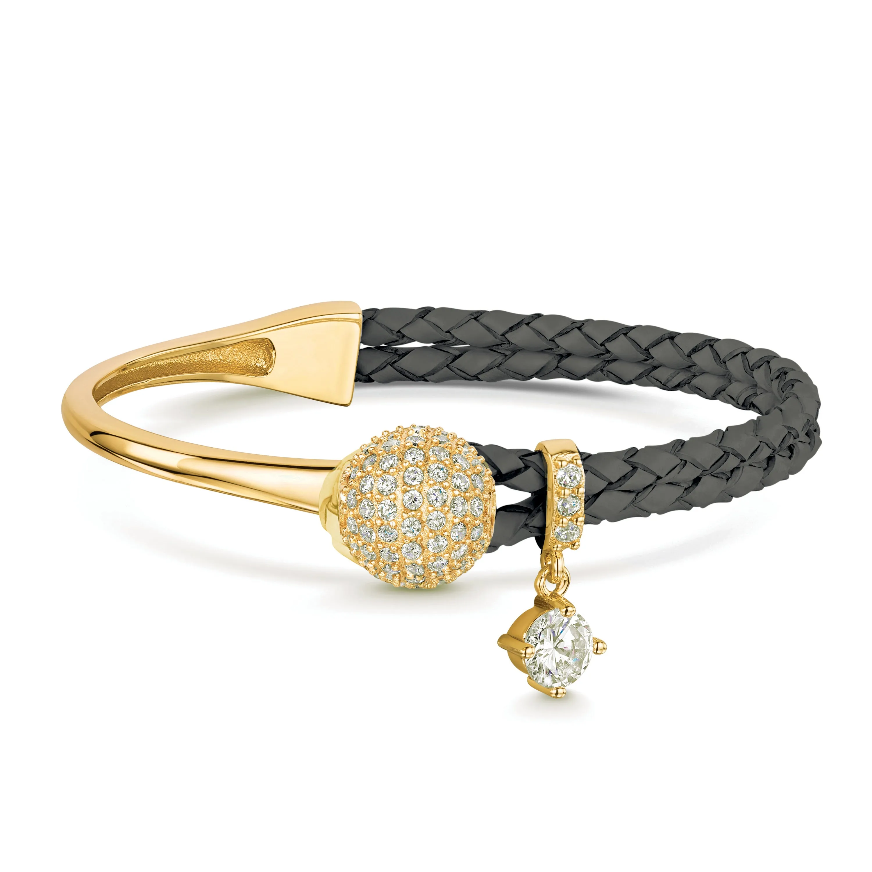 Dianna Leather Bracelet - Black