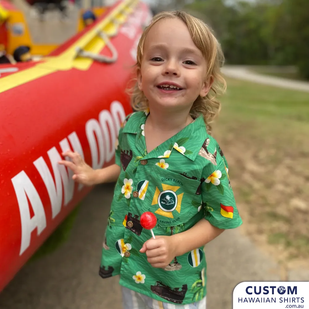 Dicky Beach SLSC, Qld - Custom Surf Club Hawaiian Shirts