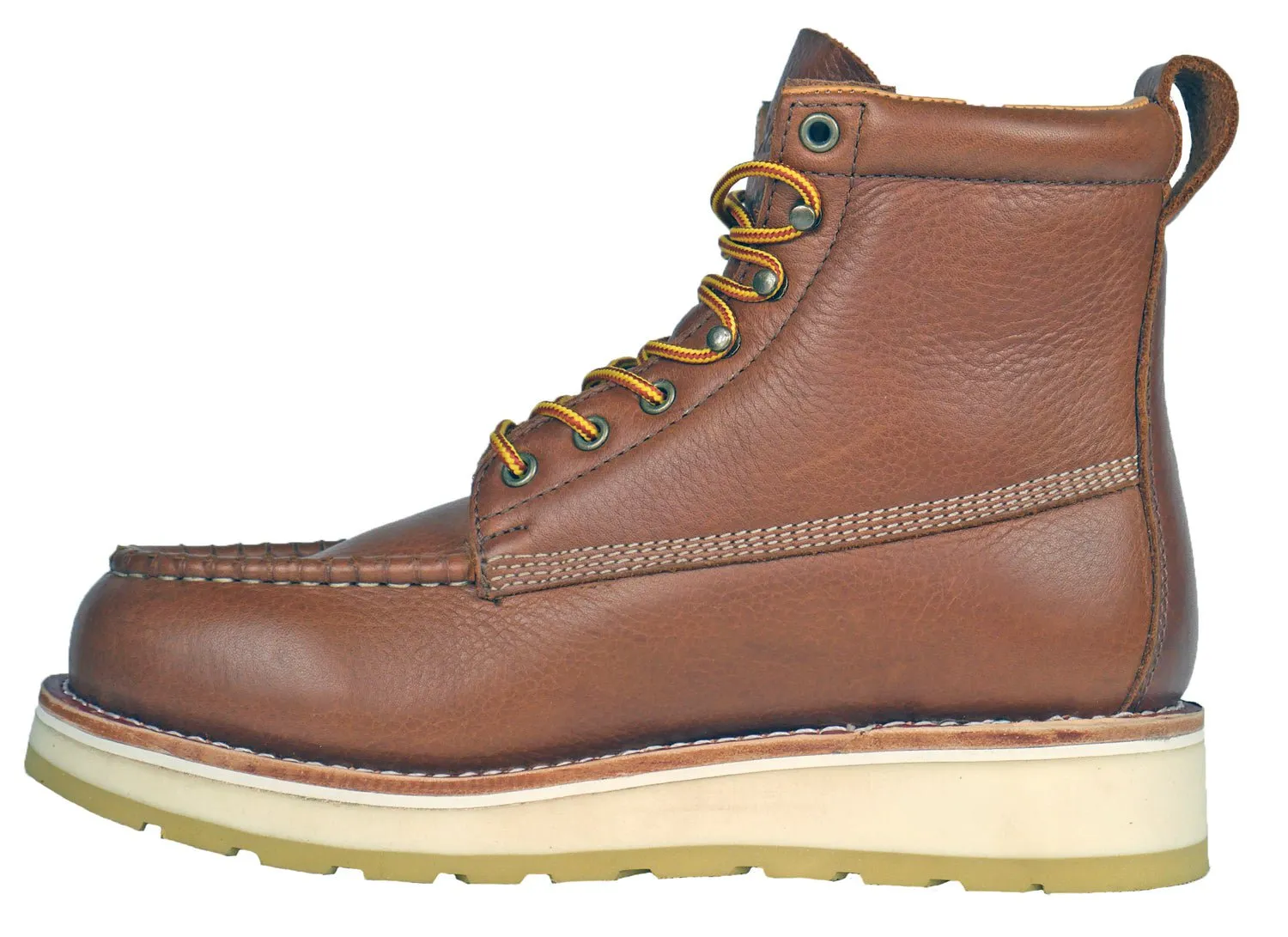 DieHard Mens Malibu Comp Toe Rust Leather Premium Tumbled Work Boots