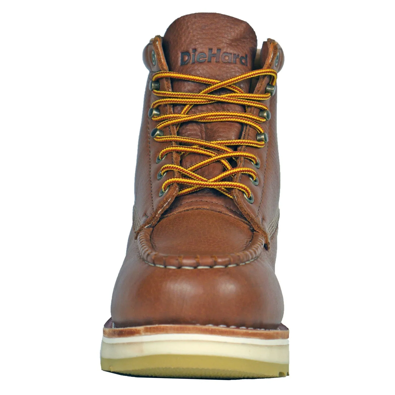 DieHard Mens Malibu Comp Toe Rust Leather Premium Tumbled Work Boots