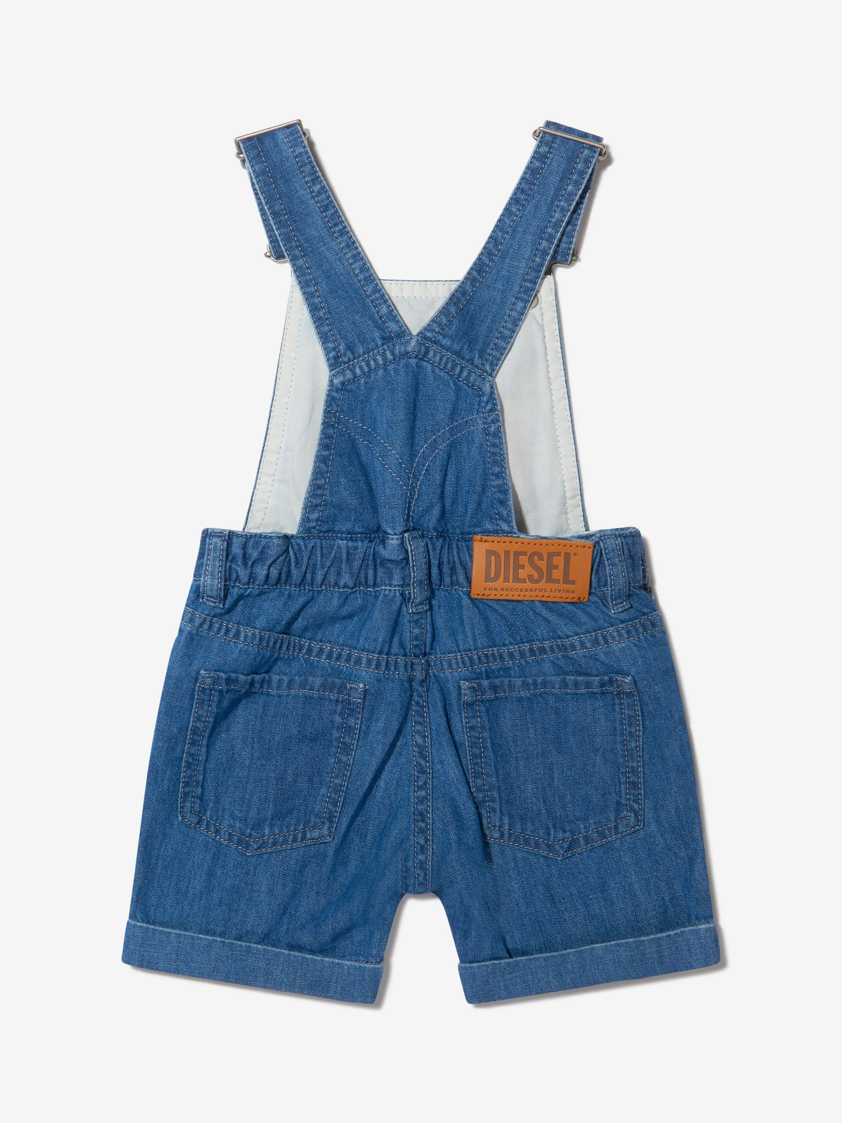 Diesel Baby Boys Cotton Denim Short Dungarees