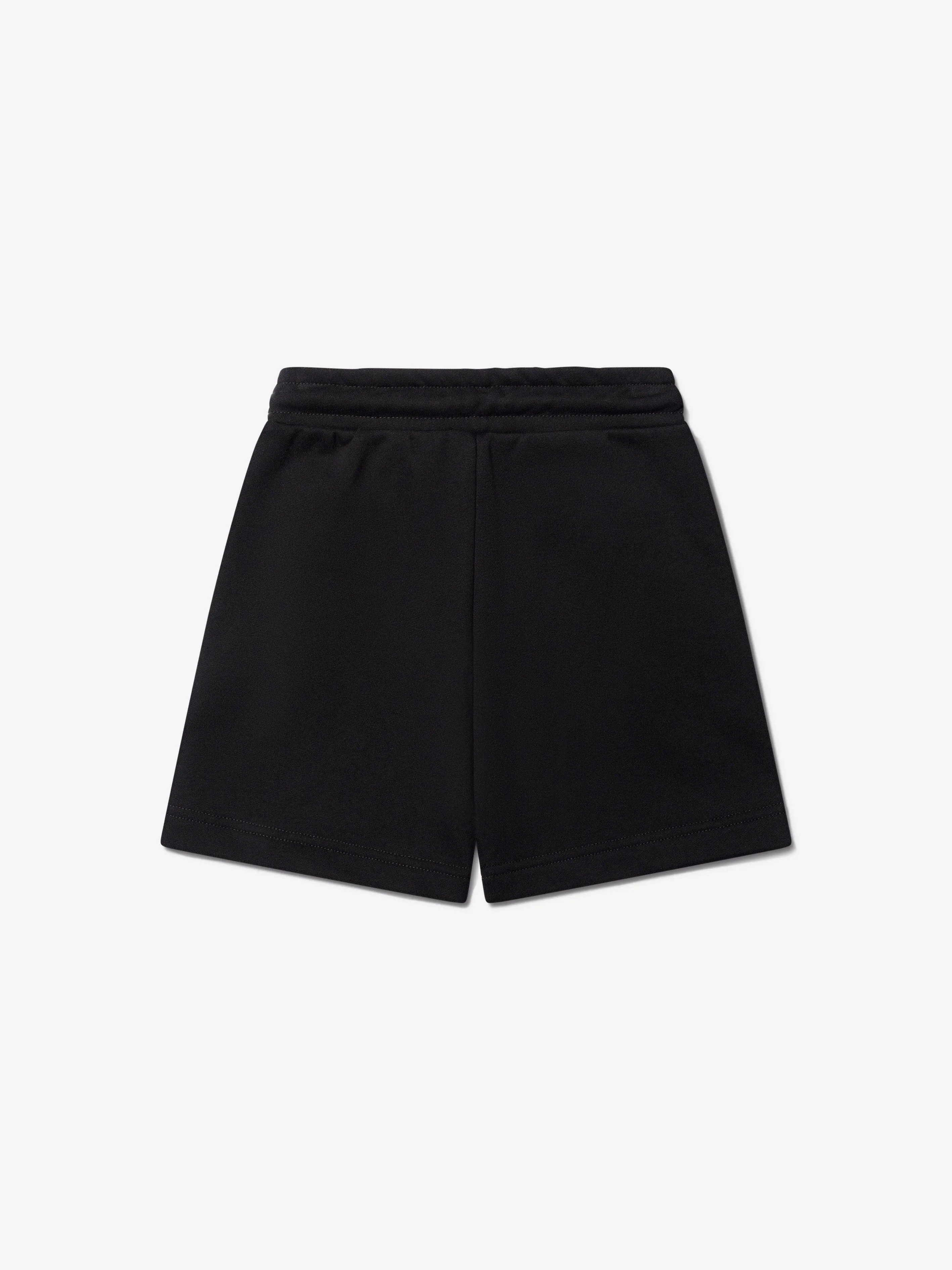 Diesel Boys Logo Jogger Shorts in Black